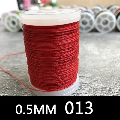 120 м Вощеная Полиэфирная нить 0,5 мм для кожи DIY вощеная нить веревка шнур для шитья Кожа Шитье Искусство ремесло обувь головные уборы поставки - Цвет: 14