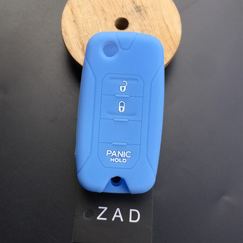 ZAD силиконовый чехол для автомобильного ключа Jeep Compass Renegade Patriot Wrangler Liberty hard steel 2016