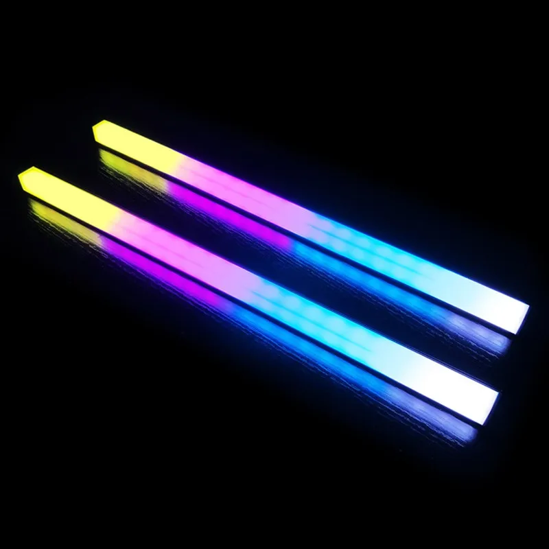 Двухсторонний светильник RGB из алюминиевого сплава лента 30 см магнитный phantom color |