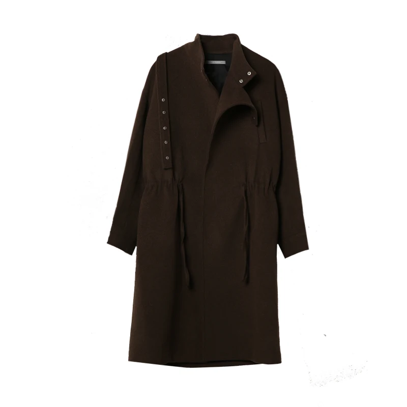 

Original designer woollen long coat men's Korean version of loose personality casual coat trend. M-6XL!!