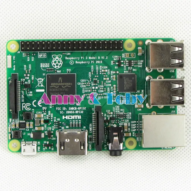 Element14 версия: оригинальный Raspberry Pi3 Модель B доска Ras PI3 карта плата 1Гб LPDDR2 BCM2837 Quad Core