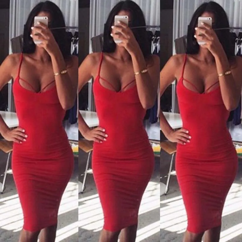Летнее Сексуальное Женское вечерние облегающее короткое платье с открытой