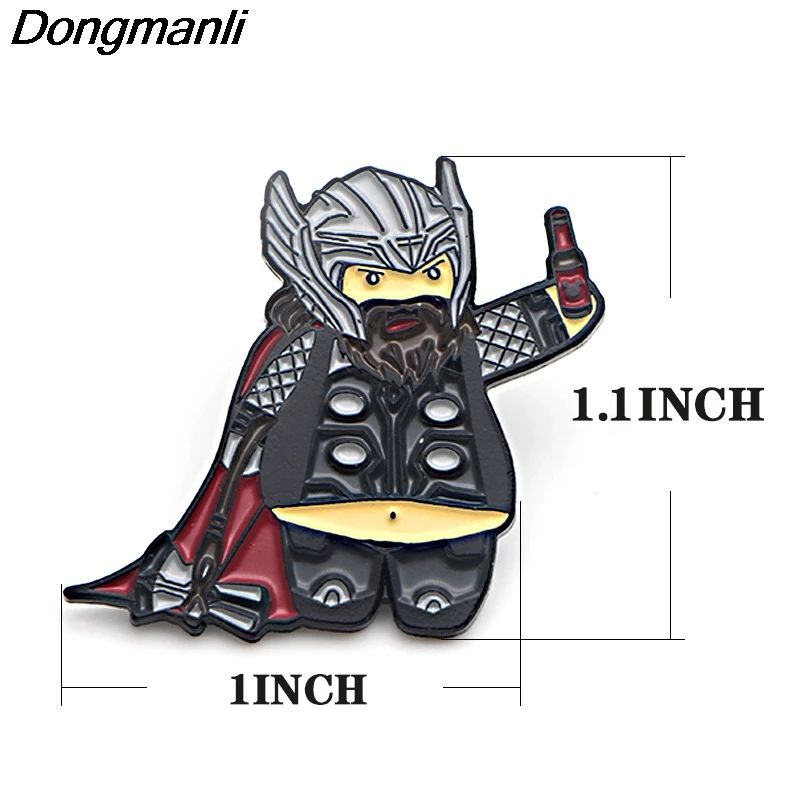 P3764 Dongmanli модные забавные металлические эмалированные булавки и броши для лацкан прикольный значок воротник ювелирные изделия