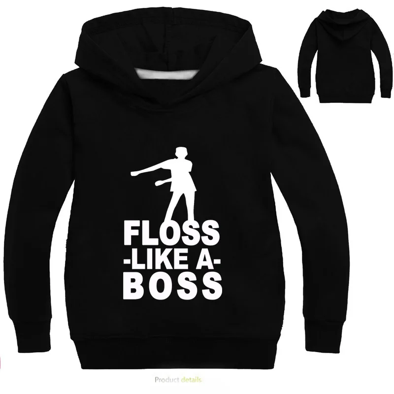 DLF От 2 до 16 лет нить как толстовка с надписью Boss детские топы длинными рукавами