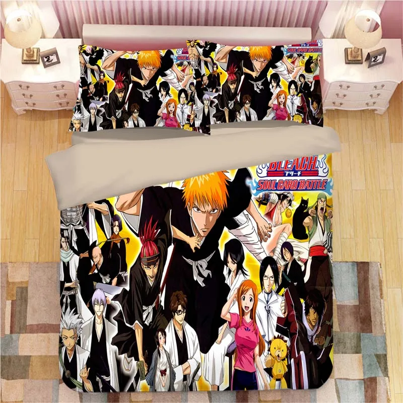 6 BLEACH Kurosaki Ichigo Комплект постельного белья, пододеяльник, наволочки, мультяшное аниме одеяло, Комплект постельного белья s, постельное белье, постельное белье(без простыни - Цвет: 6