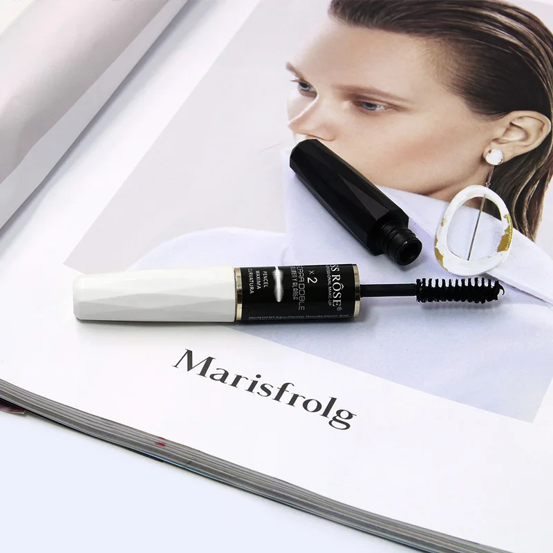 MISS ROSE Толстая завивка черно-белая тушь для ресниц с двойной головкой водостойкие