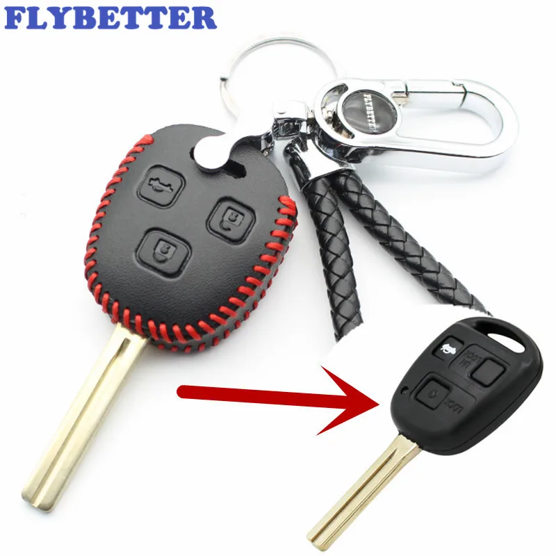 FLYBETTER чехол для ключей из натуральной кожи с 3 кнопками Lexus Rx330/ES300/IS400/Is200