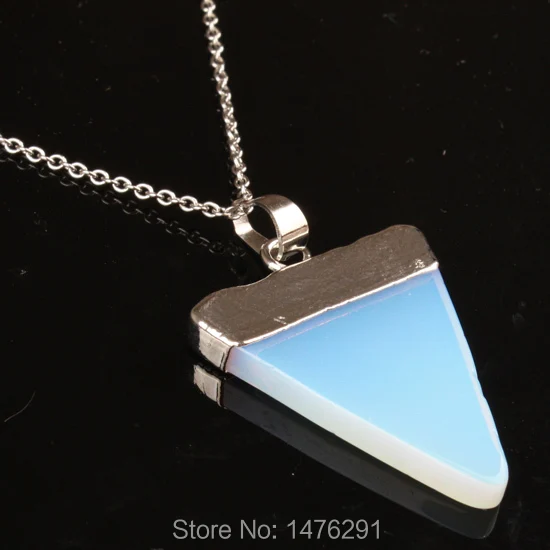 Модные ювелирные изделия подвеска из натурального камня Опаловый треугольник