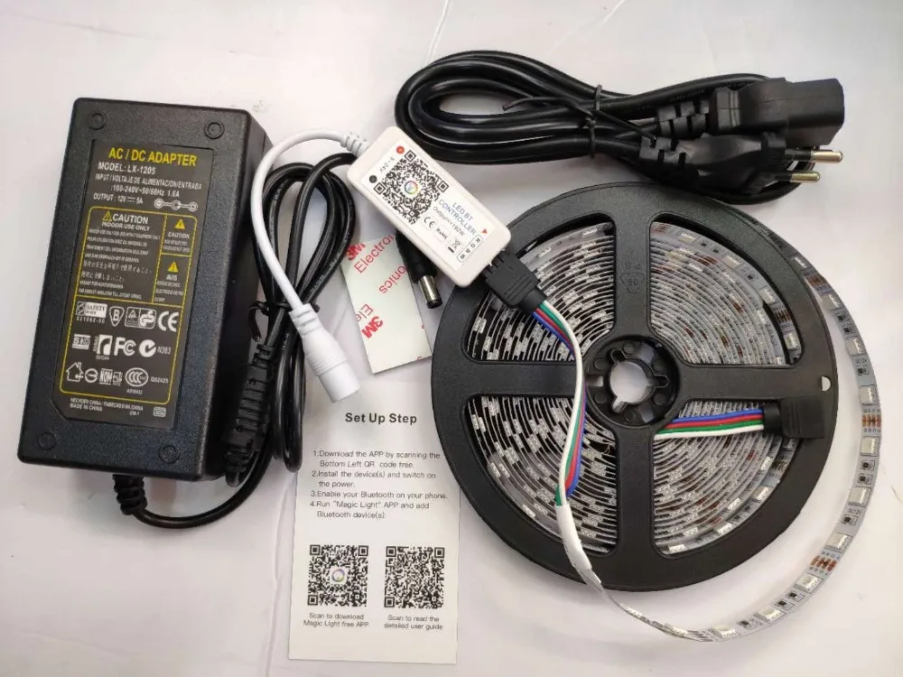 5 м/рулон 300 Светодиодная лента RGBW/RGB SMD 5050 Гибкая Водонепроницаемая ofip65/IP67 или IP20 с
