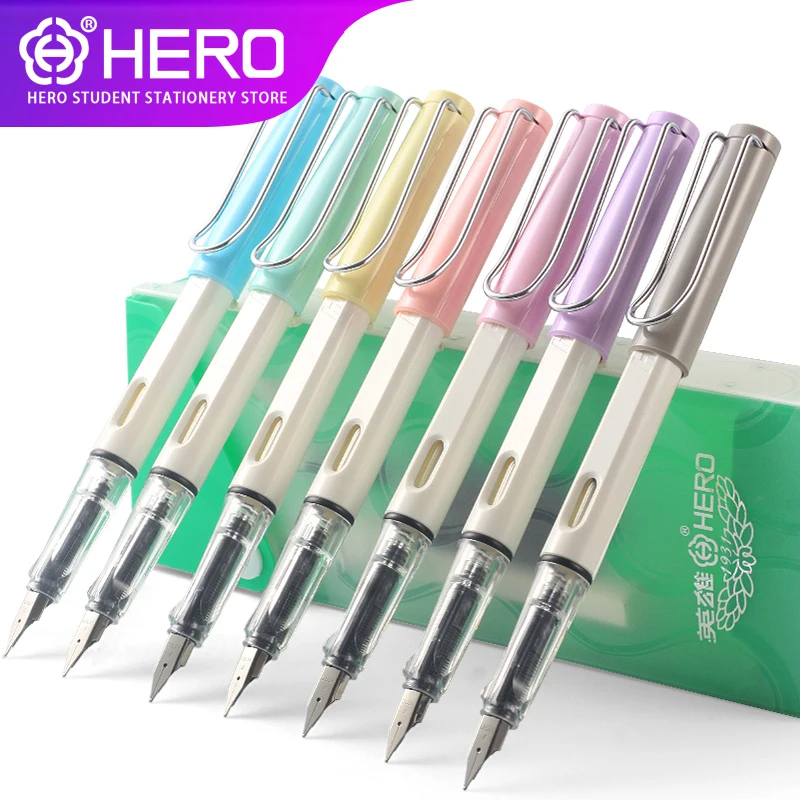 Hero Fountain Pens for school 359 original official authentic 11 color optional student office writing Free Engrave Custom | Канцтовары