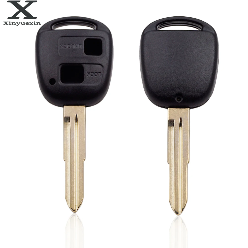 XINYUEXIN 2ButtonsCar дистанционный чехол для ключа автомобиля Toyota Yaris с TOY41 нережущее