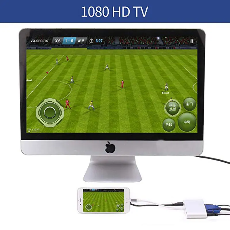 4 в 1 Lightning/HDMI/VGA/Micro USB/3 5 мм аудио адаптер конвертер кабель для iPhone /ipad/HDTV 8 Pin