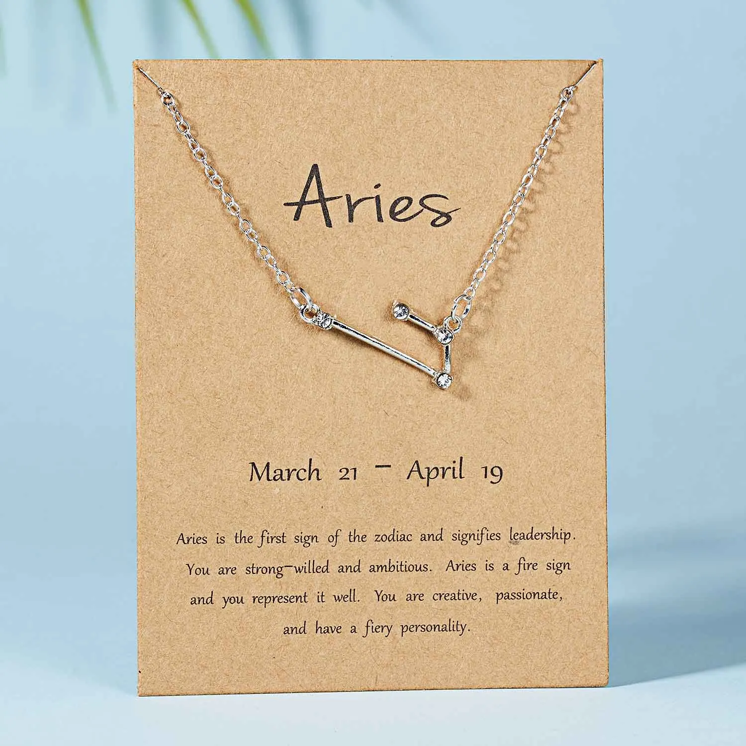 Aries-silver Belleper 12 Созвездие Знак зодиака ожерелье для женщин серебряные ювелирные изделия Leo Libra Aries кулон ожерелье Астрология - Окраска металла: Aries-silver