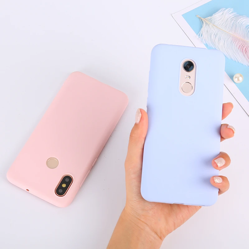 Цветной ТПУ силиконовый чехол для Xiao mi Red mi Note 5 6 7 Pro Red mi 6 Pro 6A 5Plus матовый чехол для Xiaomi mi 8 SE mi A2 Lite A1