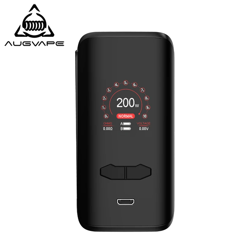 Augvape VX200 бокс мод 200 Вт контроль температуры 1 3 дюймов дисплей двойной 18650 батарея