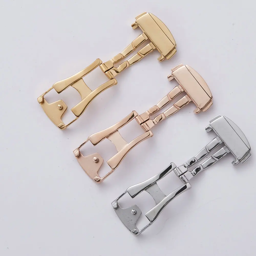 Ремешок для часов из нержавеющей стали раскладная застежка-бабочка Omega