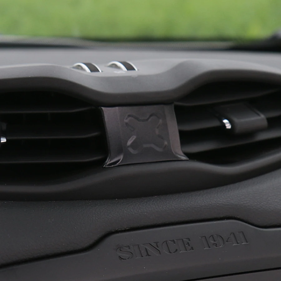 Jeep Renegade Center Air Vent Trim Cover Interior Accessories - Red Blue Gold Black Silver ABS Decoration image 3