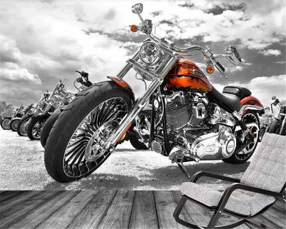 Beibehang behang Moto Bar K TV водонепроницаемый фон для телевизора кирпичные обои 3D