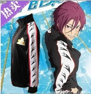 Бесплатно! Пальто Iwatobi купальный клуб Rin масуока костюм для косплея куртка
