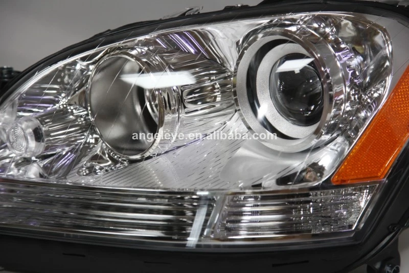 Для Mercedes Benz W164 ML280 ML320 ML350 светодиодный головной светильник 2005 2008 год с желтым