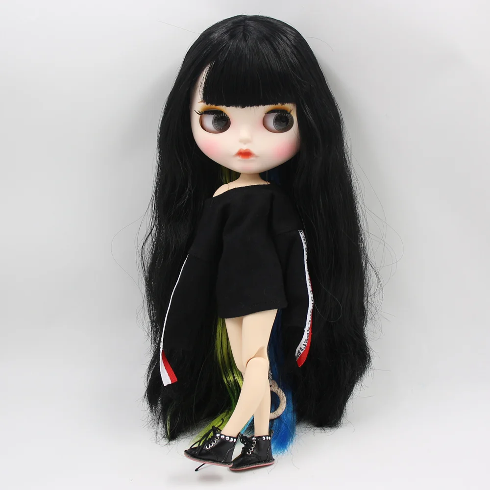 Кукла Blyth ICY DBS с белой кожей шарнирное тело новое матовое лицо красивая черная