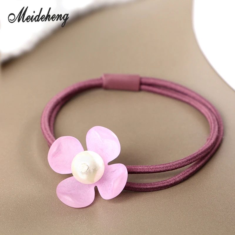 5 шт./компл. смешивания Цвет волос веревки широкий спектр меха лепестки резинки