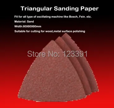 Бесплатная доставка 20 шт. в наборе треугольная наждачная бумага зернистость 120 #