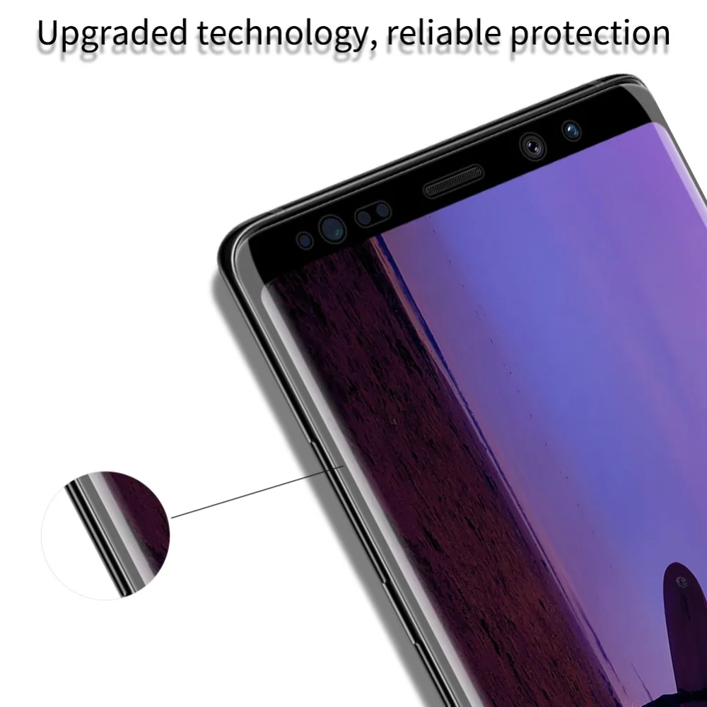 Для samsung Galaxy Note 8 Стекло 3D DS+ Max полное покрытие закаленное Стекло Экран протектор для samsung Note 8 Nilkin HD стеклянная плёнка