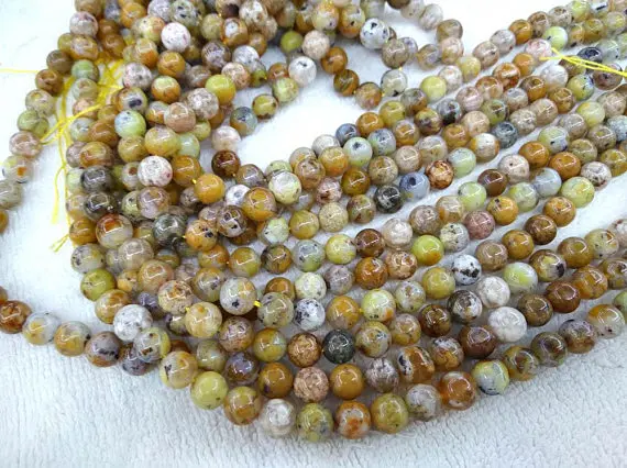 Радужный Агат драгоценный камень 4-10 мм полная прядь зеленый цветок яшма бусы