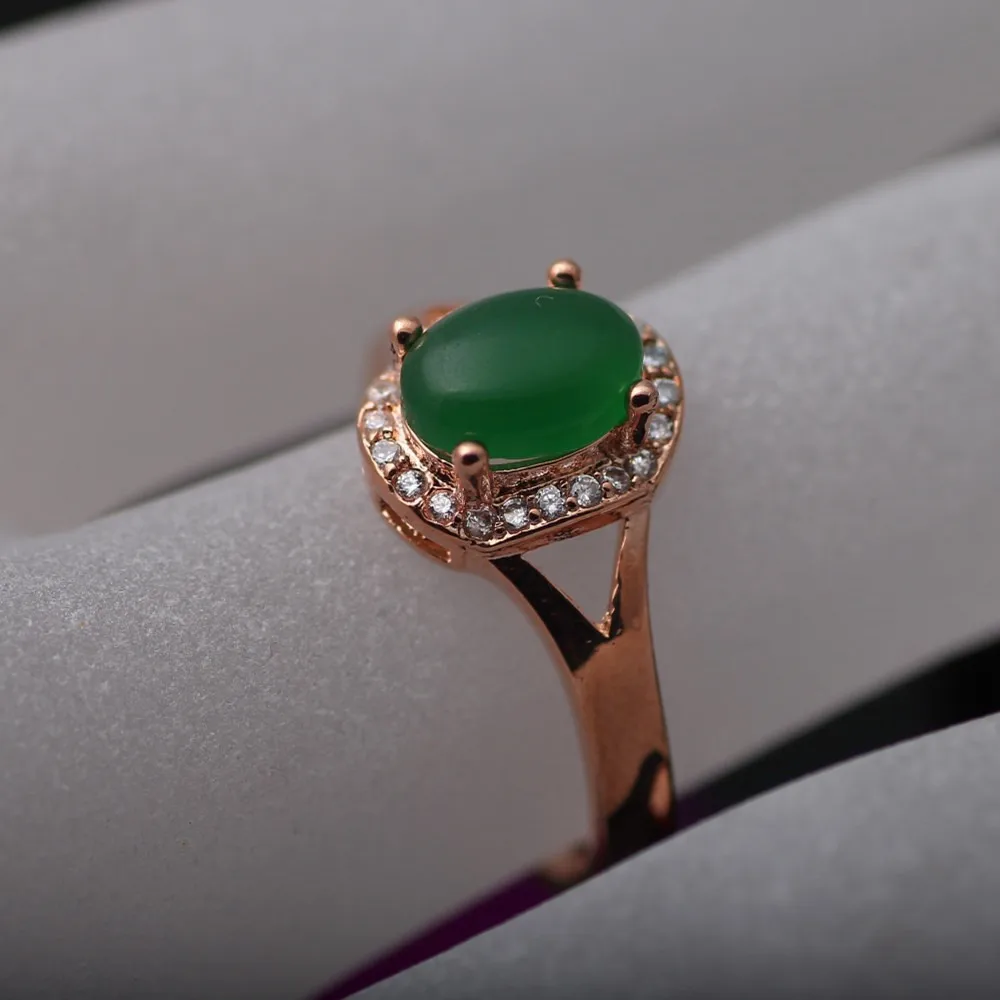 Fashion jewelry exquisite rose gold inlaid natural ring modern beautiful for women charm open | Украшения и аксессуары