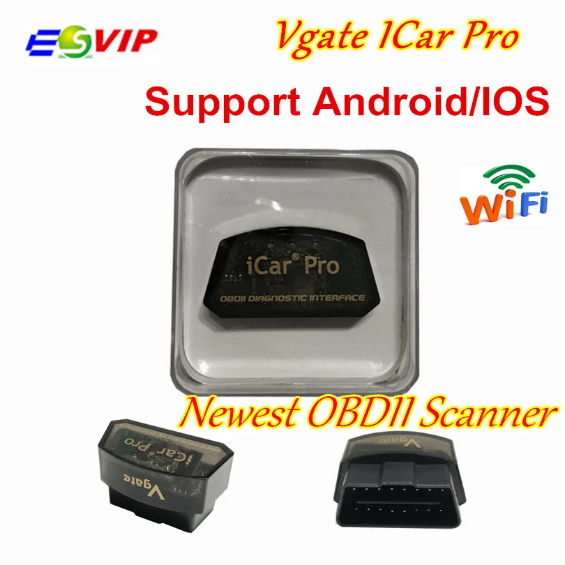 50 шт. dhl Vgate iCar Pro ELM 327 Bluetooth/wifi OBD2 сканер для диагностики автомобиля elm327 2 1 obd2