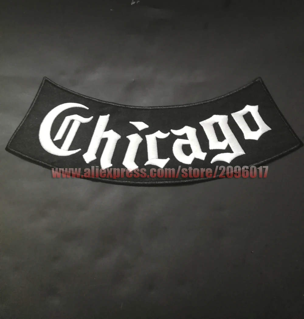 Chicago Iron On нашивки Outlaws для куртки мотоциклетная одежда наклейка куртка жилет