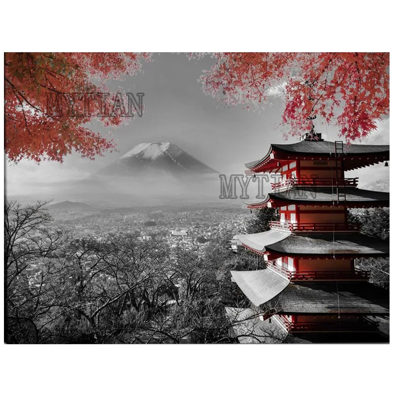 Алмазная живопись 5D своими руками полностью квадратная японская картина в виде