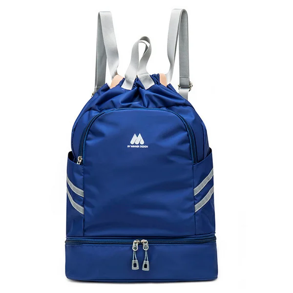 Blue B1 Backpack Водонепроницаемый рюкзак со шнурком для студентов, большая емкость, школьные сумки, упаковочные кубики для одежды, органайзер для путешествий, сумка, аксессуары, снаряжение - Цвет: Blue B1 Backpack