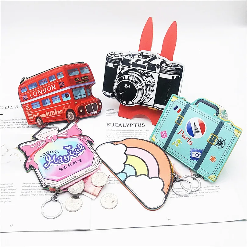 Want Go Kawaii 3D Хлеб дизайн детский кошелек милый кошелек для монет, Сумочка кожаный маленький кошелек для девочек мини клатч ключ сумка для хранения