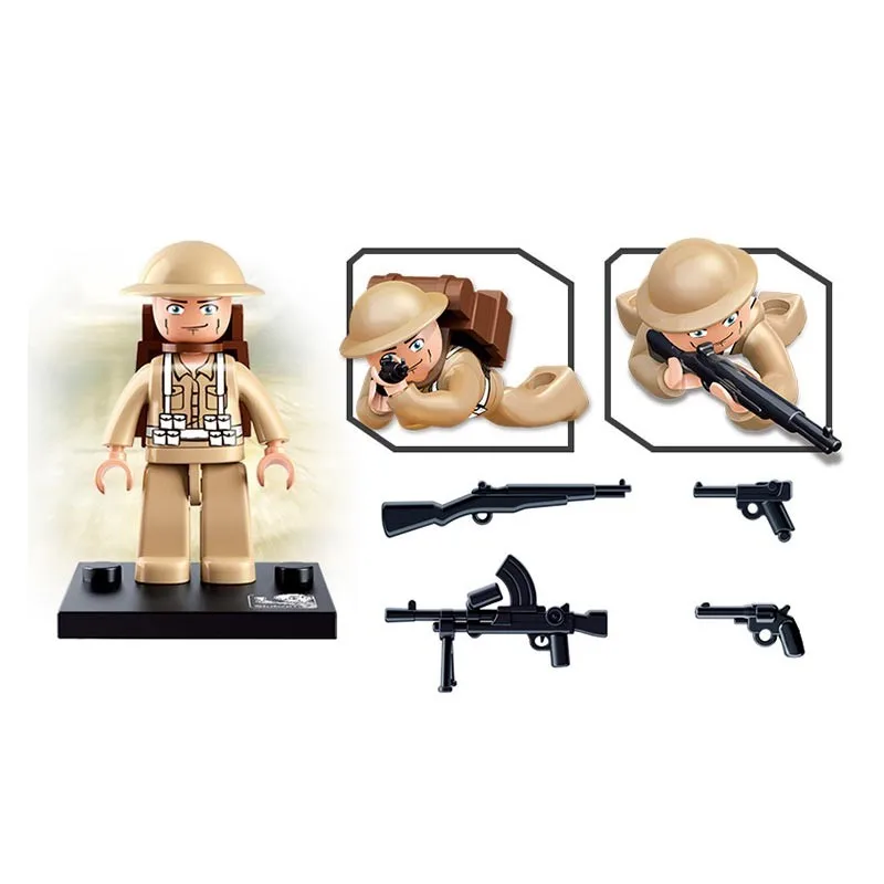 Sluban M38-B0580, 12 шт., фигурки Второй мировой войны, модели, сборные DIY строительные блоки, кирпичные фигурки, Обучающие Детские игрушки, рождественские подарки