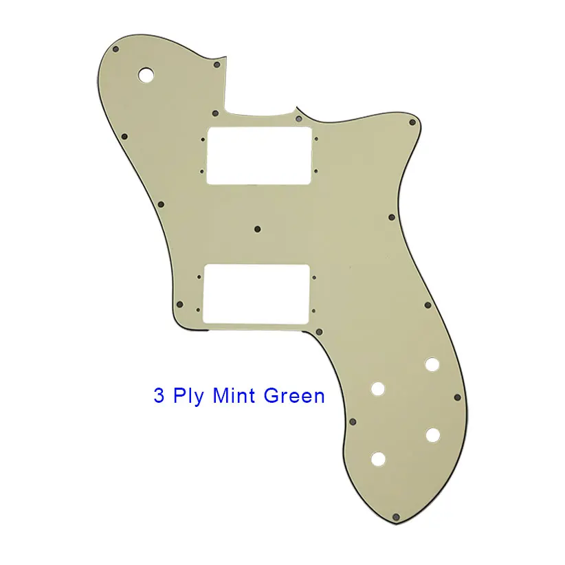 3Ply Mint Green Pleroo пользовательские гитарные части-для США Fd 72 Tele Deluxe Переиздание гитары накладки замена, Многоцветный выбор - Цвет: 3Ply Mint Green