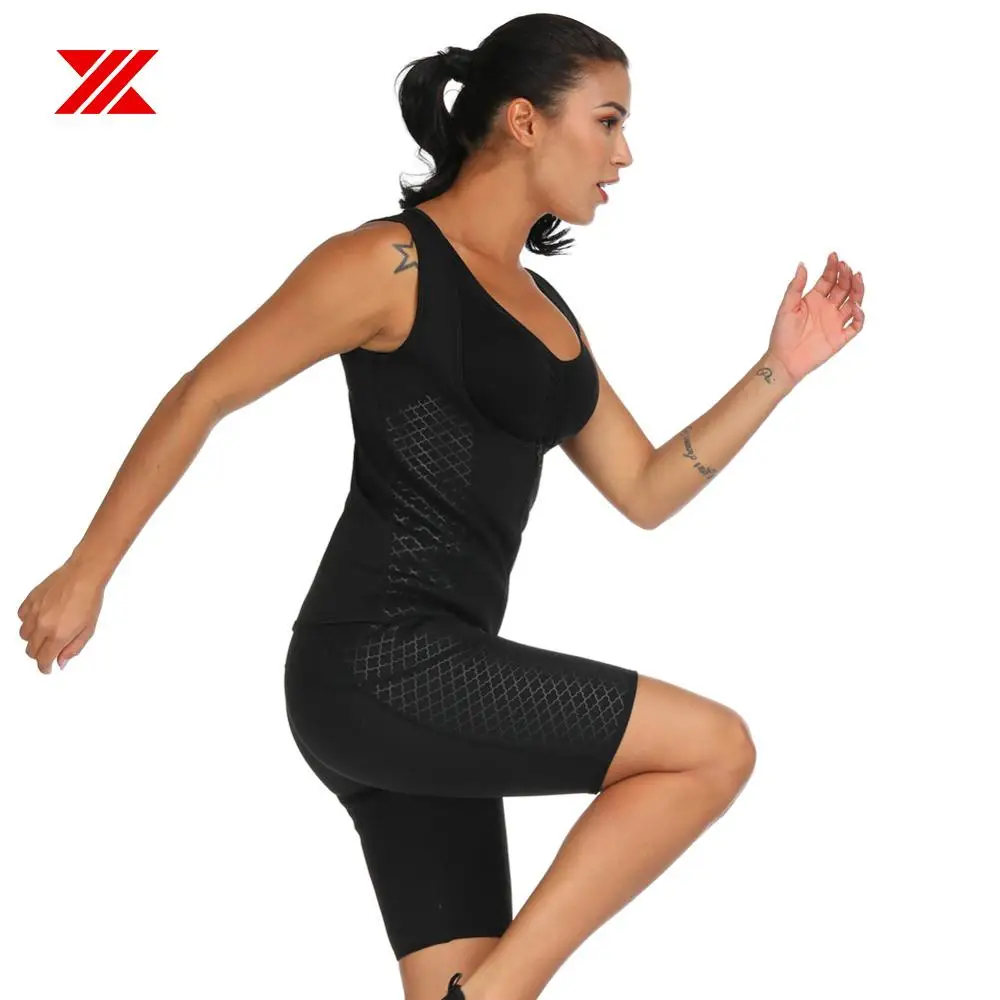 Женский трикотажный жилет HEXIN 2 шт. один комплект для сауны похудения|Топы| |