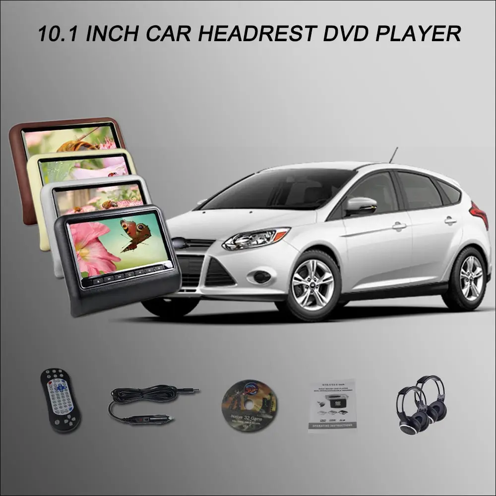 ЖК-дисплей BigBigRoad для подголовника автомобиля Ford Focus 2 10 1 дюйма HDMI USB SD | Автомобили