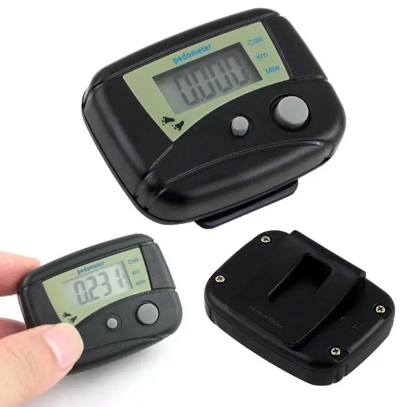 Счетчик калорий Часы Черный практическая метр Открытый Multi Функция шаг шагомер