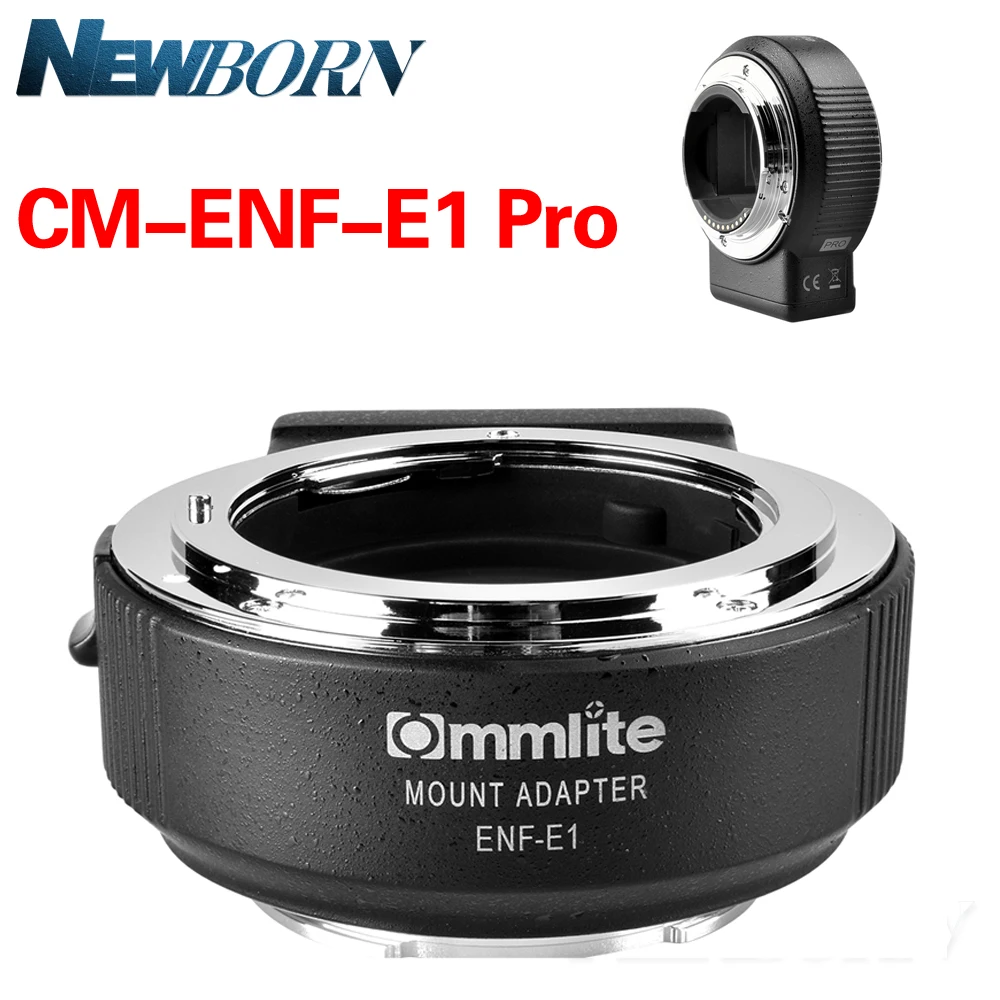 

Commlite CM-ENF-E1 Pro Auto Focus Lens Mount Adapter for Nikon F Lens to Sony E Mount A9 A7 A7R2 A7II A7SII A6300 A6500 A6000