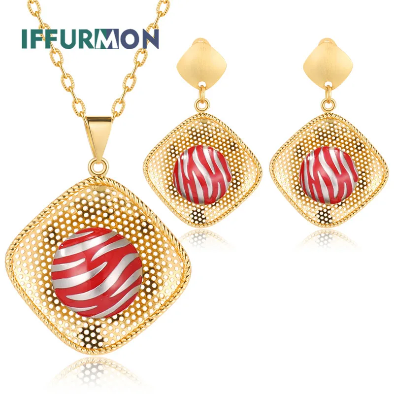Iffurmon Ювелирные наборы для Для женщин геометрический Роскошные вечерние
