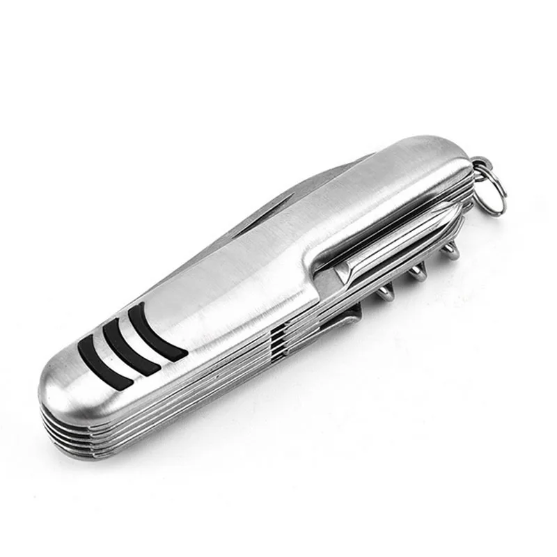 

Multifunctional Folding Army Knives Outdoors Camping Survival Knife Switzerland Stainless Steel Saw and Scissors Hand Tool Set