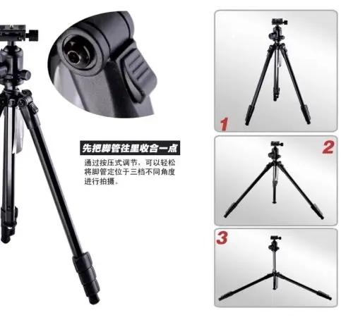 Профессиональный штатив WEIFENG для фотоаппарата с шариковой головкой DV Canon Nikon Sony