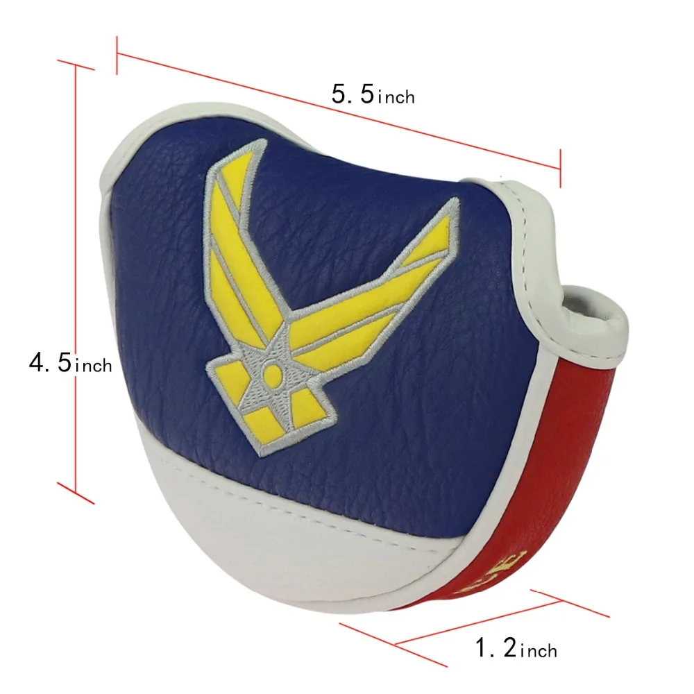 Craftsman Golf Putter Cover Mallet U.S. AIR FORCE Mini Magnet Closure PU Leather | Спорт и развлечения