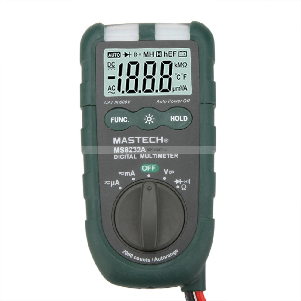MASTECH MS8232A мини цифровой мультиметр 2000 отсчетов DMM Амперметр Вольтметр Омметр