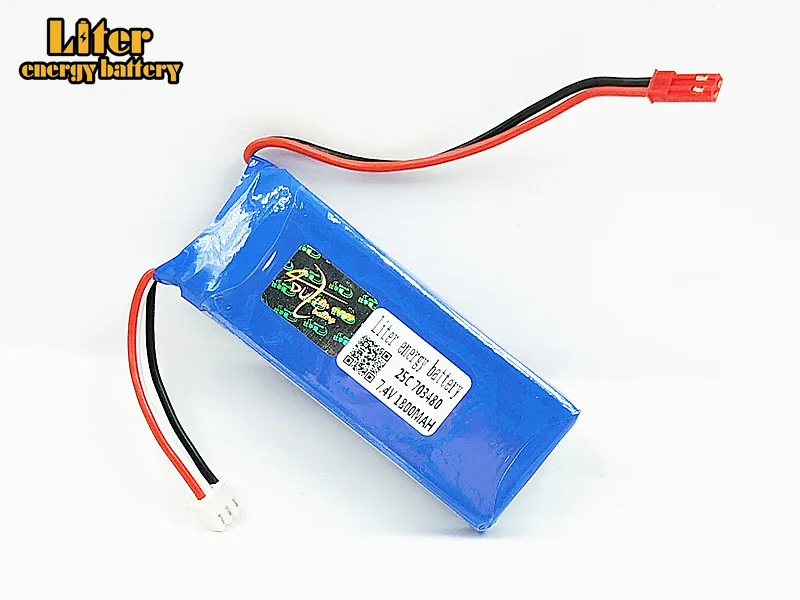 7 4 В 1800 мАч Lipo батарея для WLtoys V323 пульт дистанционного управления лодки RC 703480 25c JST