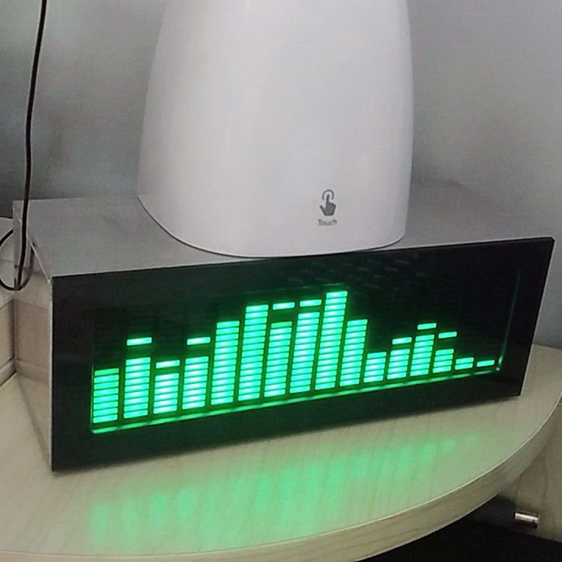 Fever DIY светодиодный анализатор музыкального спектра, Аудио Уровень VU измерительный усилитель, звуковой индикатор, регулируемая скорость AGC автомобиля MP3 tv PC