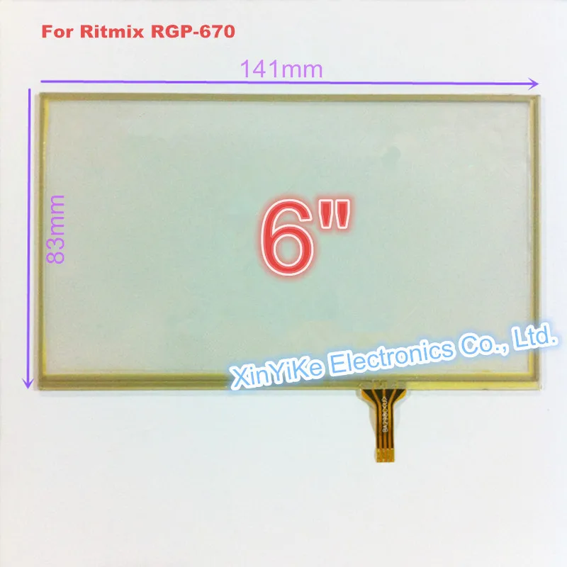 Новый 6 &quot6.0&quot GPS Навигатор Ritmix RGP 670 Tablet сенсорный экран панели Планшета Стекло