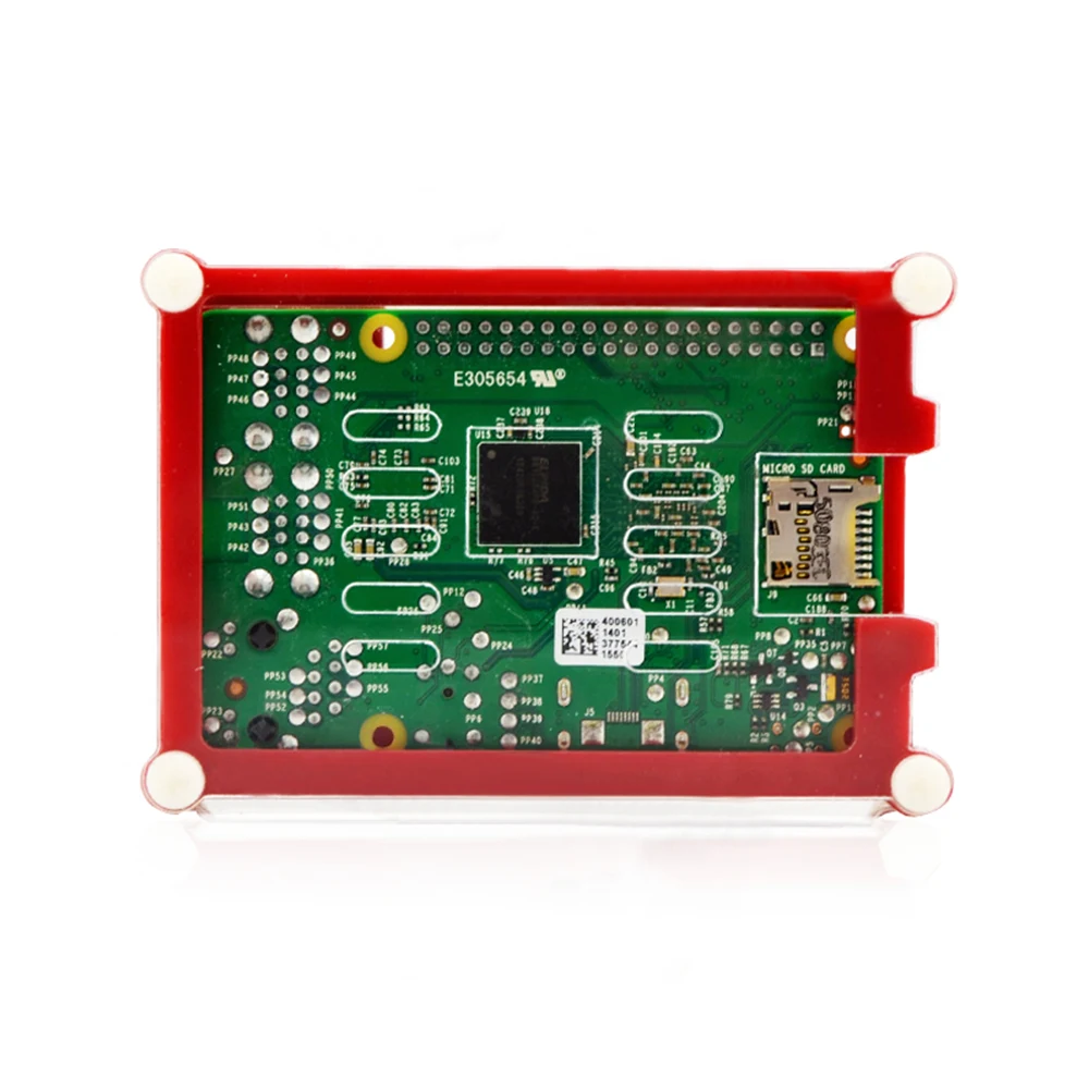 Чехол Raspberry Pi 3 для 2 B & + красная 9 слойная коробка с нарезкой вентилятор охлаждения